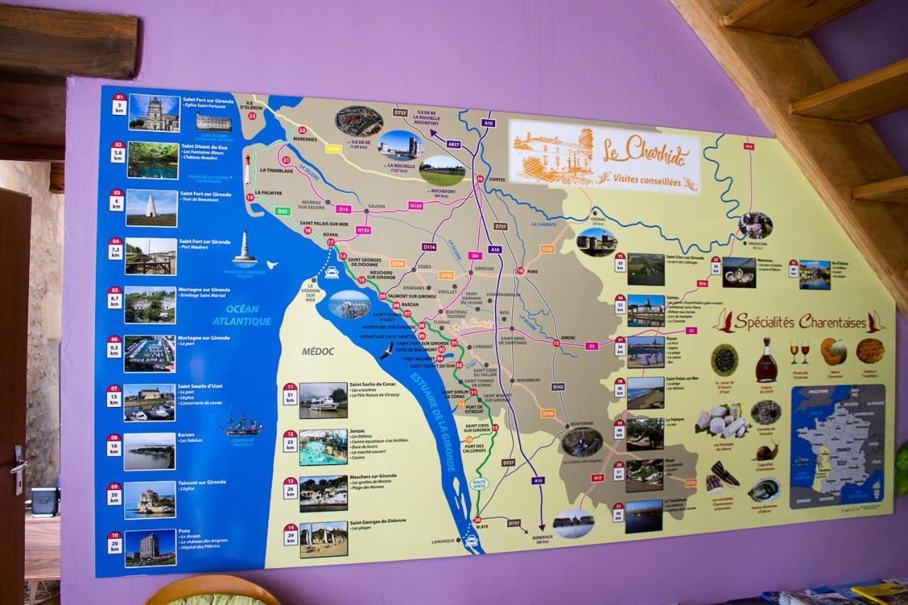 Le Charhido Panzió Saint-Fort-sur-Gironde Kültér fotó